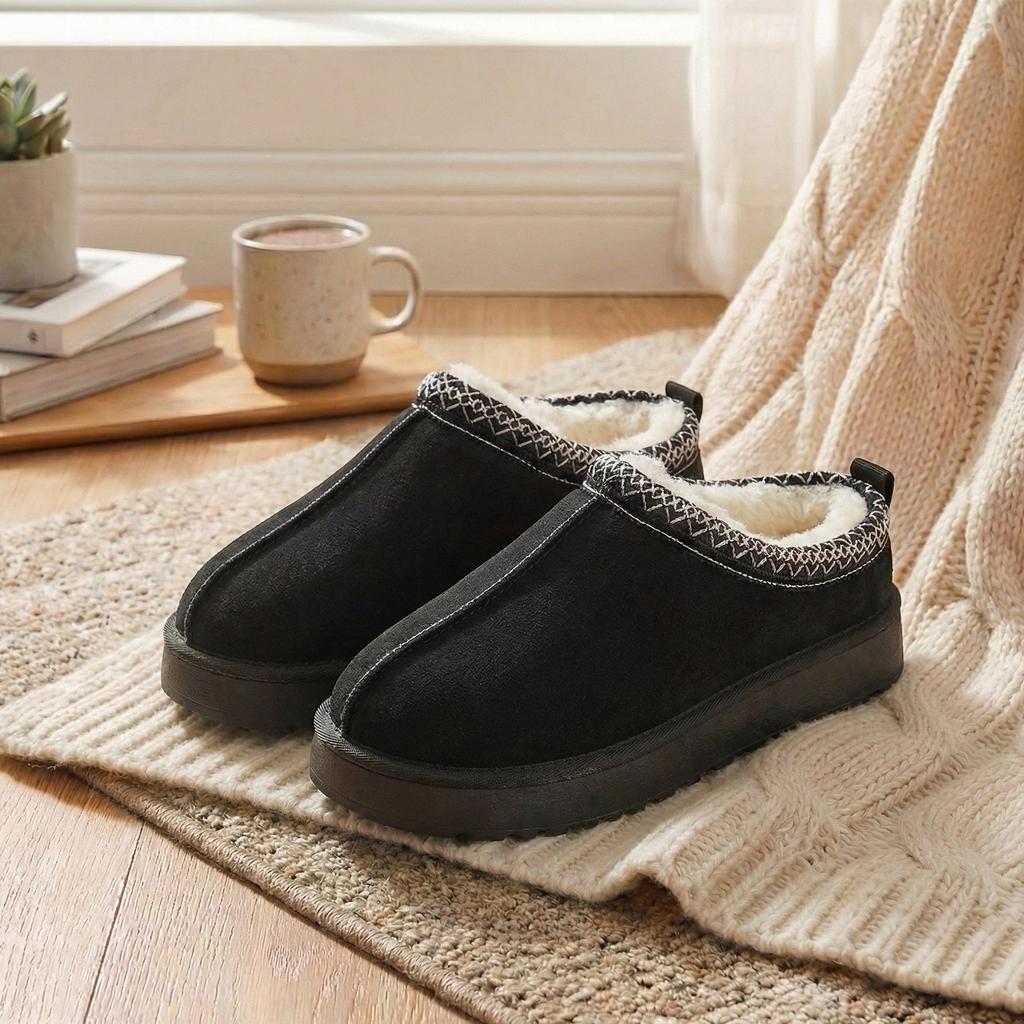 UGG-Style Thick Sole Fleece-Lined Winter Slip-On Boots