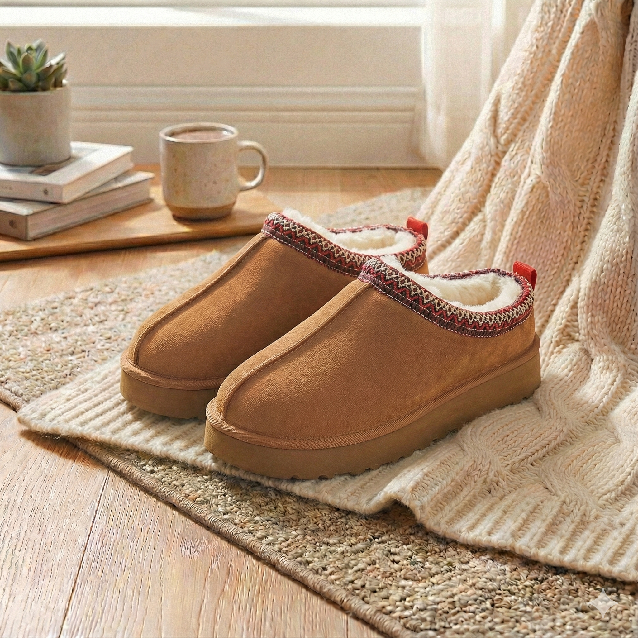 UGG-Style Thick Sole Fleece-Lined Winter Slip-On Boots